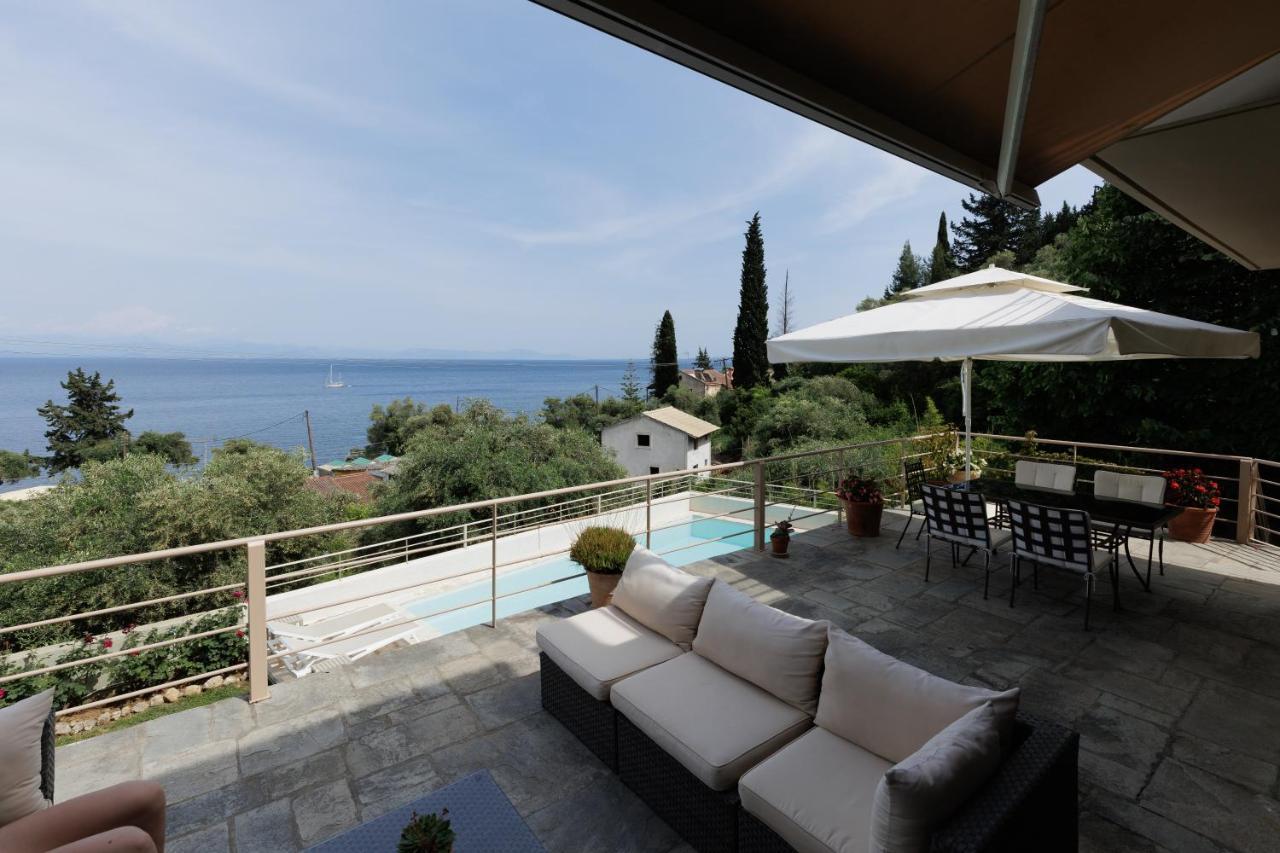 Villa Terra E Mare Seaview With Private Pool & Access Benitses (Corfu)